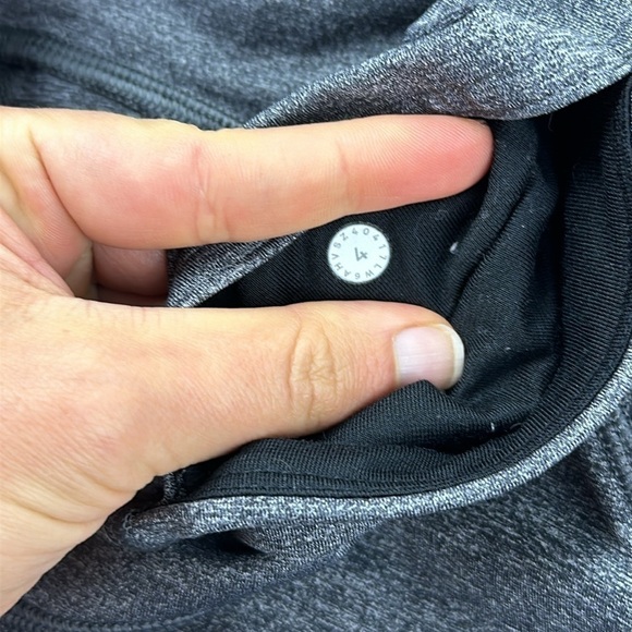 Lululemon Train Times Crop (17" ) Heathered Black - Picture 5 of 5